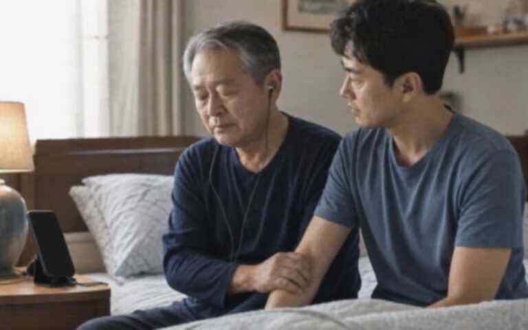 Family members sharing a supportive listening moment